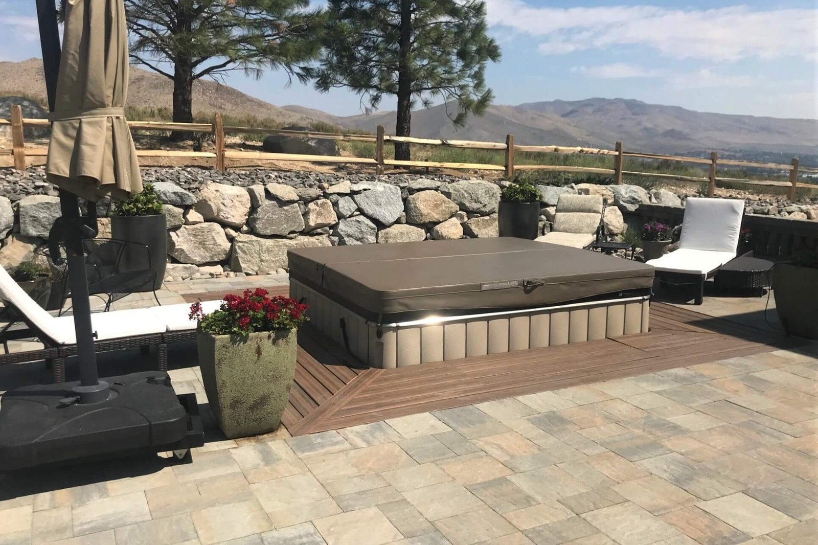 hot tub pool installation landscaping reno nevada tahoe california