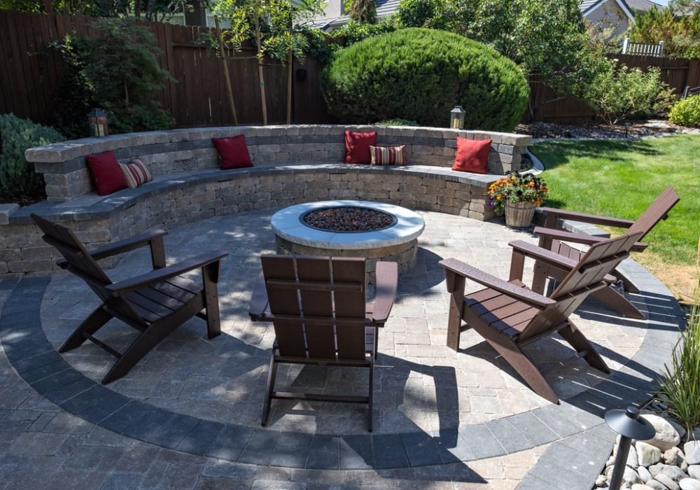 outdoor fire pit landscaping custom reno nevada tahoe california
