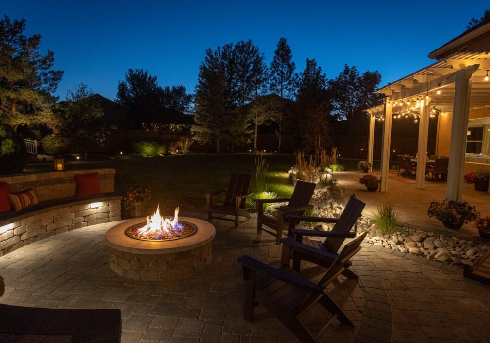 outdoor fire pit landscaping custom reno nevada tahoe california