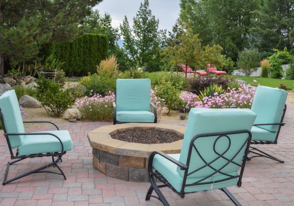 outdoor fire pit landscaping custom reno nevada tahoe california