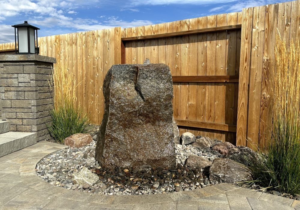 Boulder Water Feature pondless.