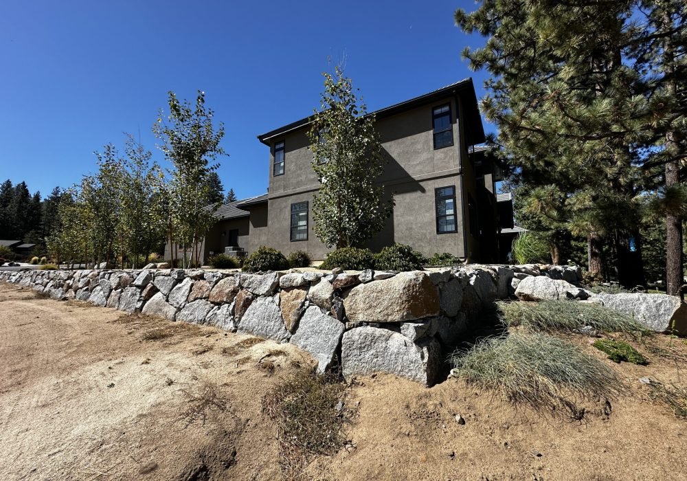 Landscaping rock walls reno nevada tahoe california