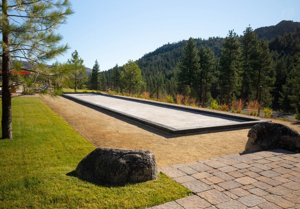 Bocce Ball Court for back yard sport.