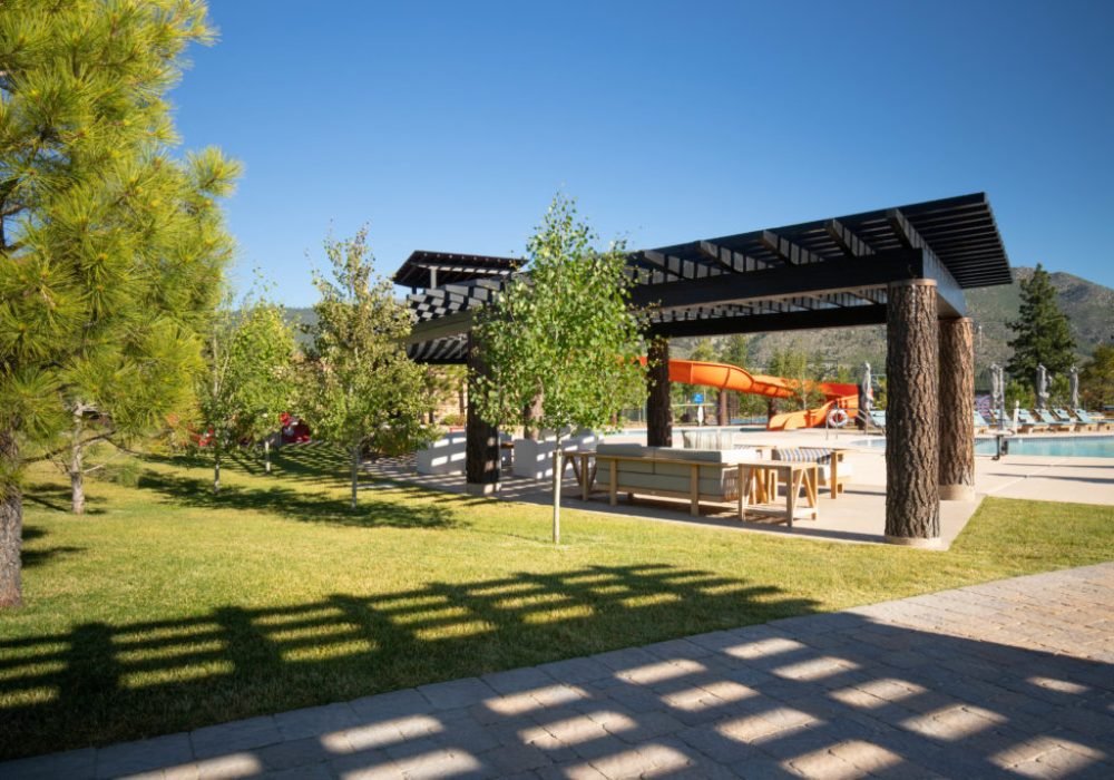 Commercial Design Build Pergola and landscaping