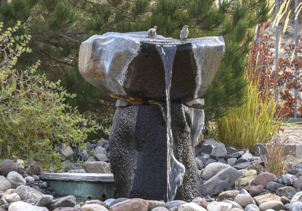Cored and engraved Boulders with Name or address by Gail Willey Landscaping Reno, Nevada